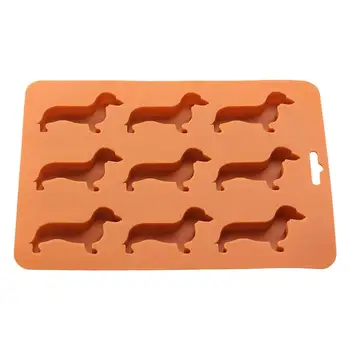 

Dachshund Ice Cube Dourable Flexible Dog Shaped Dachshund Ice Trays Ice Cube Tray for Candy Making