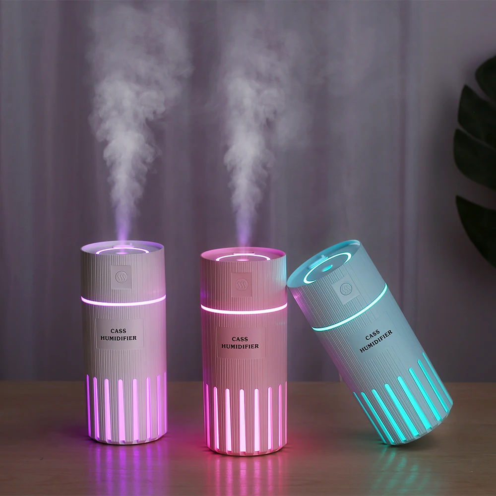

USB Humidifier Air Purifier with 7 Color LED Light 320ML Ultrasonic Aromatherapy Mist Maker Fogger for Home Car Aroma Diffuser