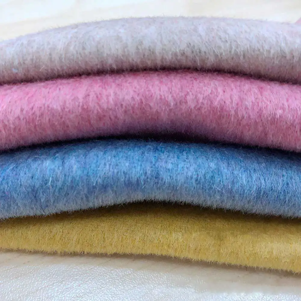 880g plain double sided smooth wool coat, woollen cashmere, thick