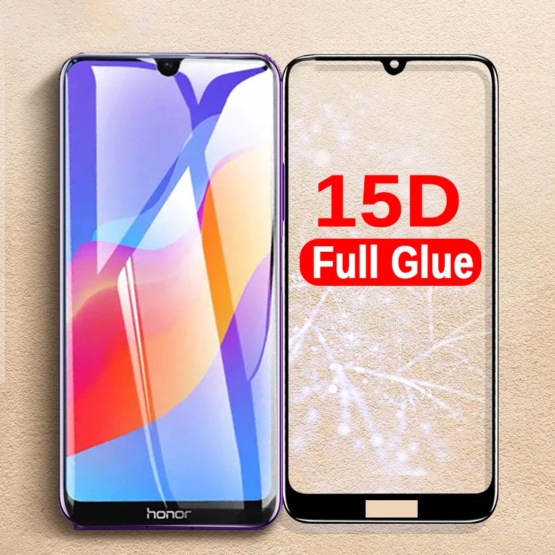 Защитное стекло закаленное 15D для Huawei Honor 8A 8C 8S 8X 10i 9 10 Lite 20 Pro | Мобильные телефоны и