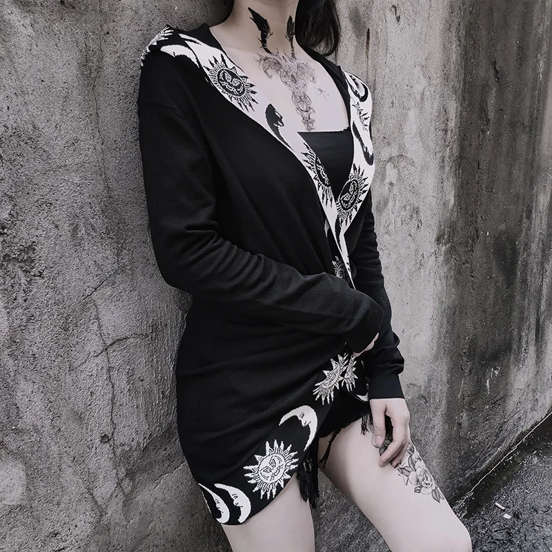 sun and moon cardigan