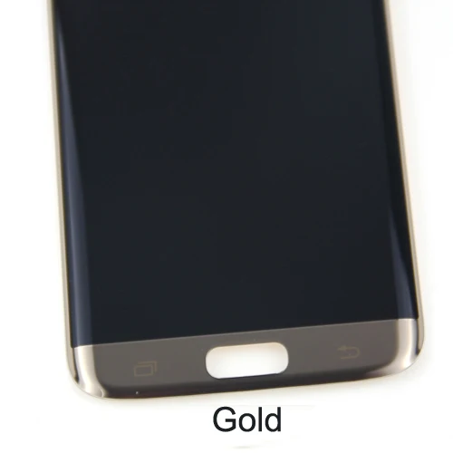 S7 Edge ЖК-дисплей для SAMSUNG S7 edge G935 G935F ЖК-дисплей сенсорный экран дигитайзер - Цвет: Gold