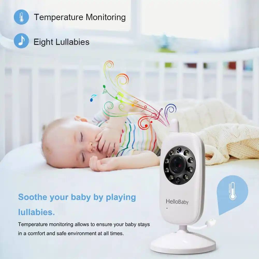 hello baby wireless video baby monitor with digital camera hb24