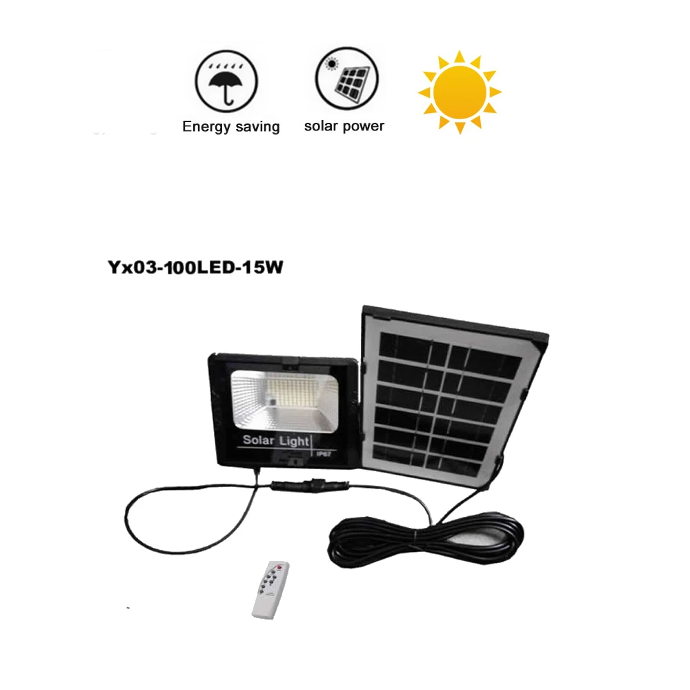 

100/75 Led Solar light lamp floodlight Stainless Steel LED Waterproof Outdoor Power Garden Energy Saving Courtyard Pathway Led W