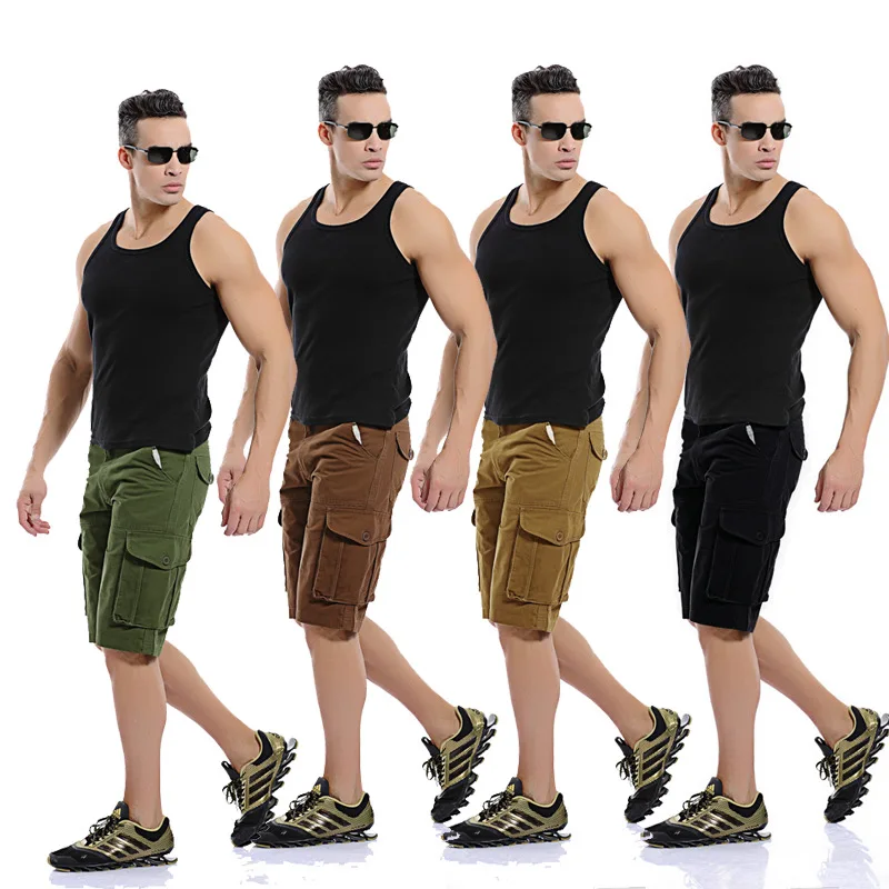 

Male Tide Men's Summer Clothing New Quality Five Point Loose Cotton Pants Casual Trousers Men Fashion Pants