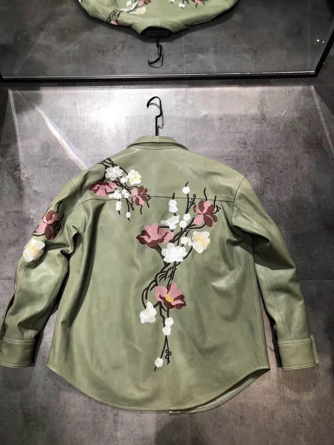 Leather jacket women oversize real sheepskin leather coat winter and autumn coats and jackets women