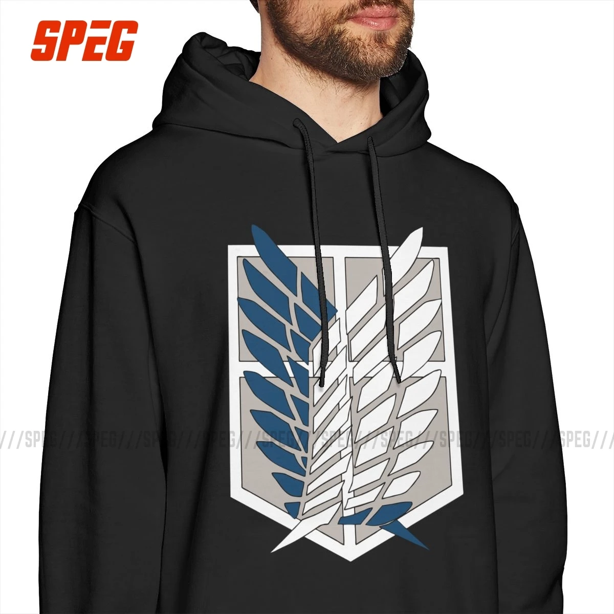 Мужская толстовка Wings Of Freedom AoT Attack On Titan, хлопок, оригинальные винтажные толстовки, Аниме Манга, топы с капюшоном