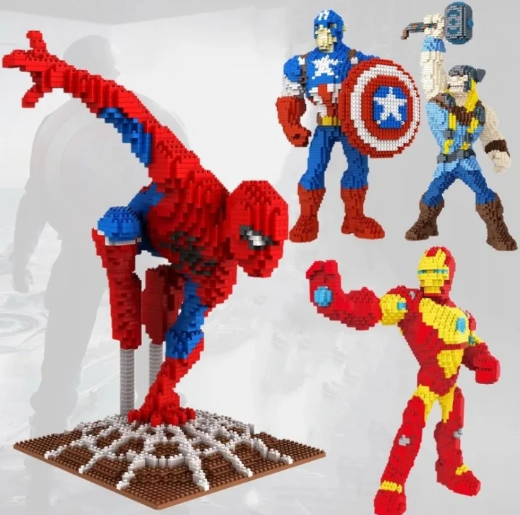 

Spell Star Mini Small Particles of Diamond Hero Fight Inserted Building Blocks Educational Toys