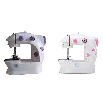 

Portable DIY Sewing Machine Practical Electric Sewing Tailor Tool Household Electric Mini Sewing Machine with Light Lamp