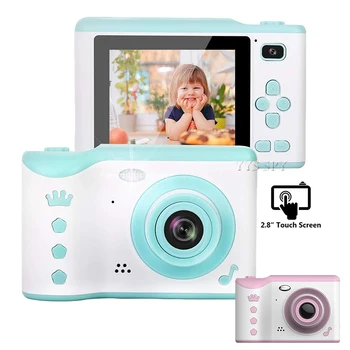

Mini Kids Camera 2.8 inch Touch Screen HD 1080P Digital Video Cameras 8MP Vlog Camcorder Children Toys Gift Anti Shake Micro Cam