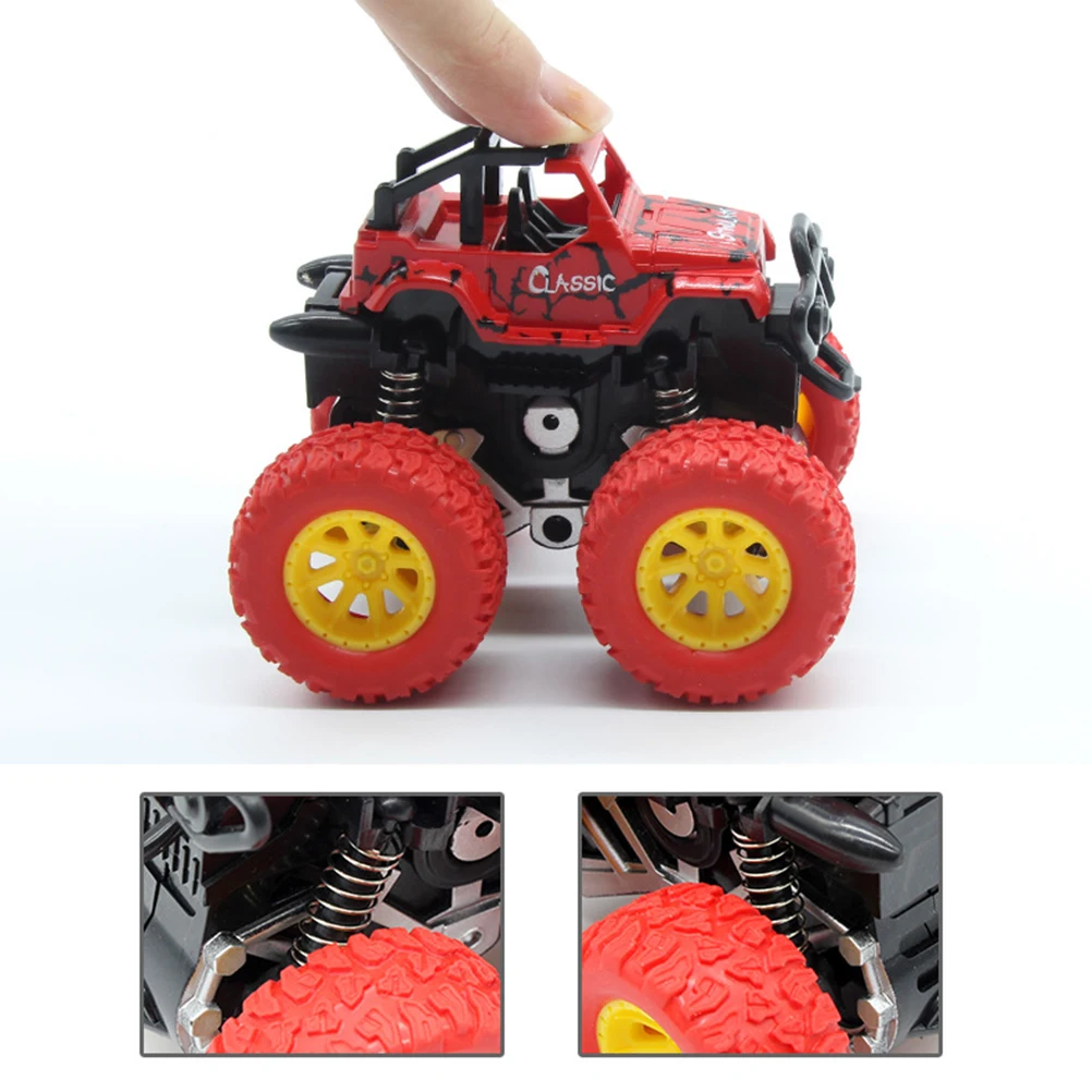Детская мини игрушка 4WD инерционная вращающаяся машинка с фрикционным эффектом