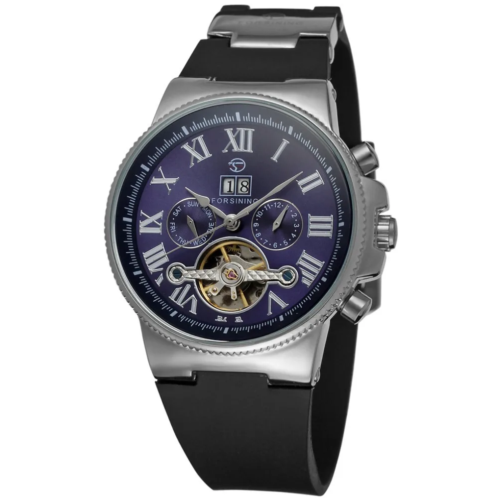 

Hot Selling forsining Fashion Casual Large Dial Tourbillon Fully Automatic Mechanical Wrist Watch