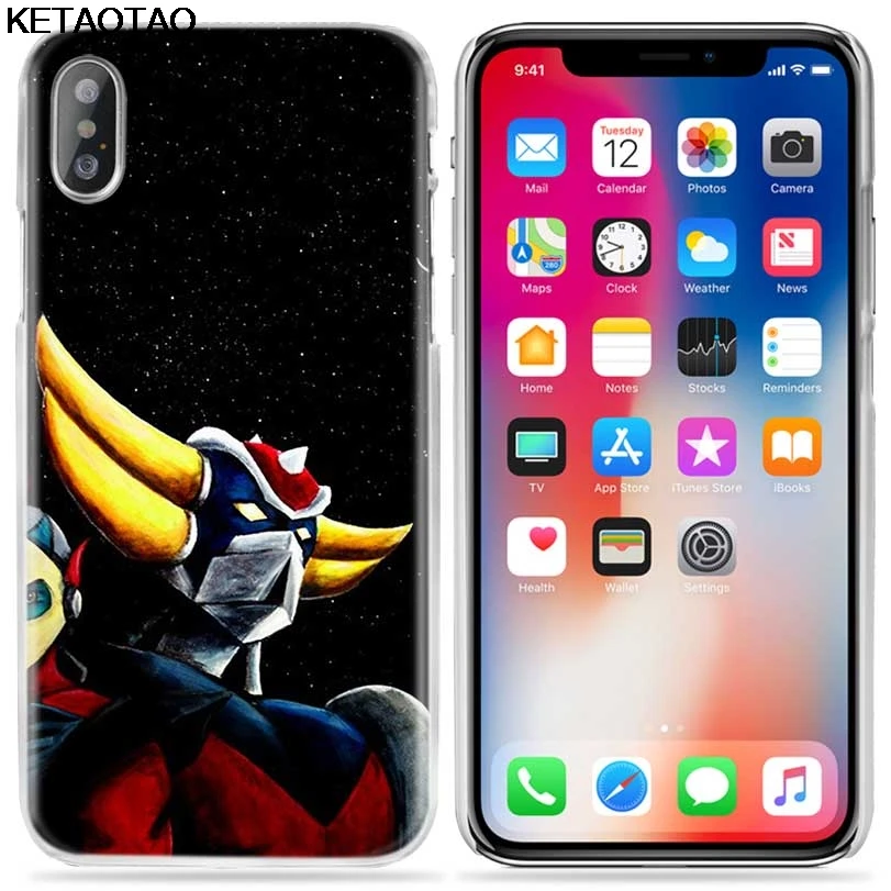 Arsmundi Goldorak G5 Anime Japan Robo Phone Cases for iPhone 4S 5S 6S 7 8 Plus X 11 Pro Case Crystal Clear Soft TPU Cover Cases - Цвет: Прозрачный