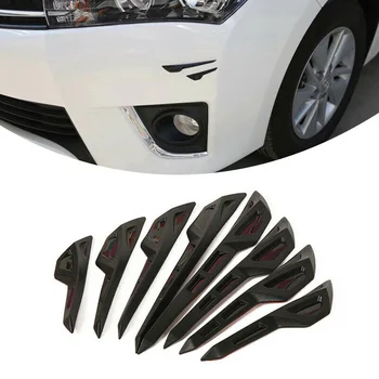 

Auto Anti-scratch Strips 8Pcs Soft Glue Sife Door Edge Bumper Stickers Trim Set