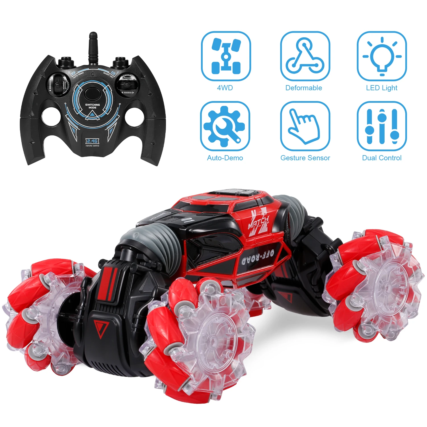 RC Stunt Car 4WD Watch Gesture Sensor 