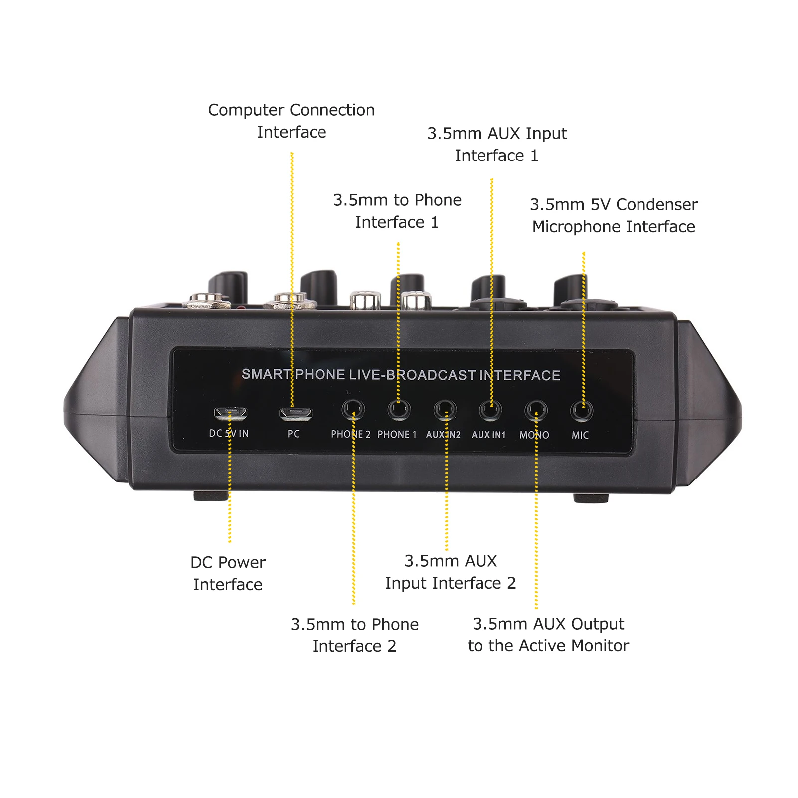 ao vivo multi-função de mistura console usb
