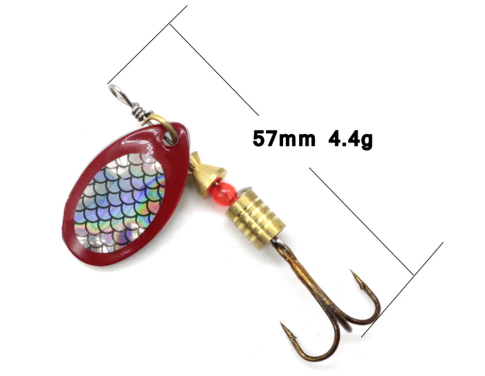 CASTFUN 10pcs/lot Fishing Spoon Lures Spinner Bait With Hook Tackle 3g-7g Fishing Wobbler Metal Baits artificial free box
