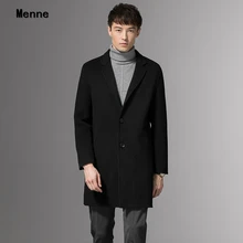 Мужская зимняя куртка, Мужская зимняя куртка, стиль, Albaka, двустороннее кашемировое пальто, Мужская британская ветровка, шерстяное пальто