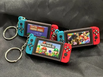 

Animal Crossing Mario Mini Classic Game Machine Retro Mario Game Console Keychain Tetris Switch Game Handheld Game Men New Gift