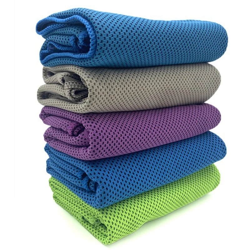 Summer Cold Feeling Towel Nylon Cooling Quick Cooling Exercise Towel Sweat Absorption Ice Silk Cold Fitness