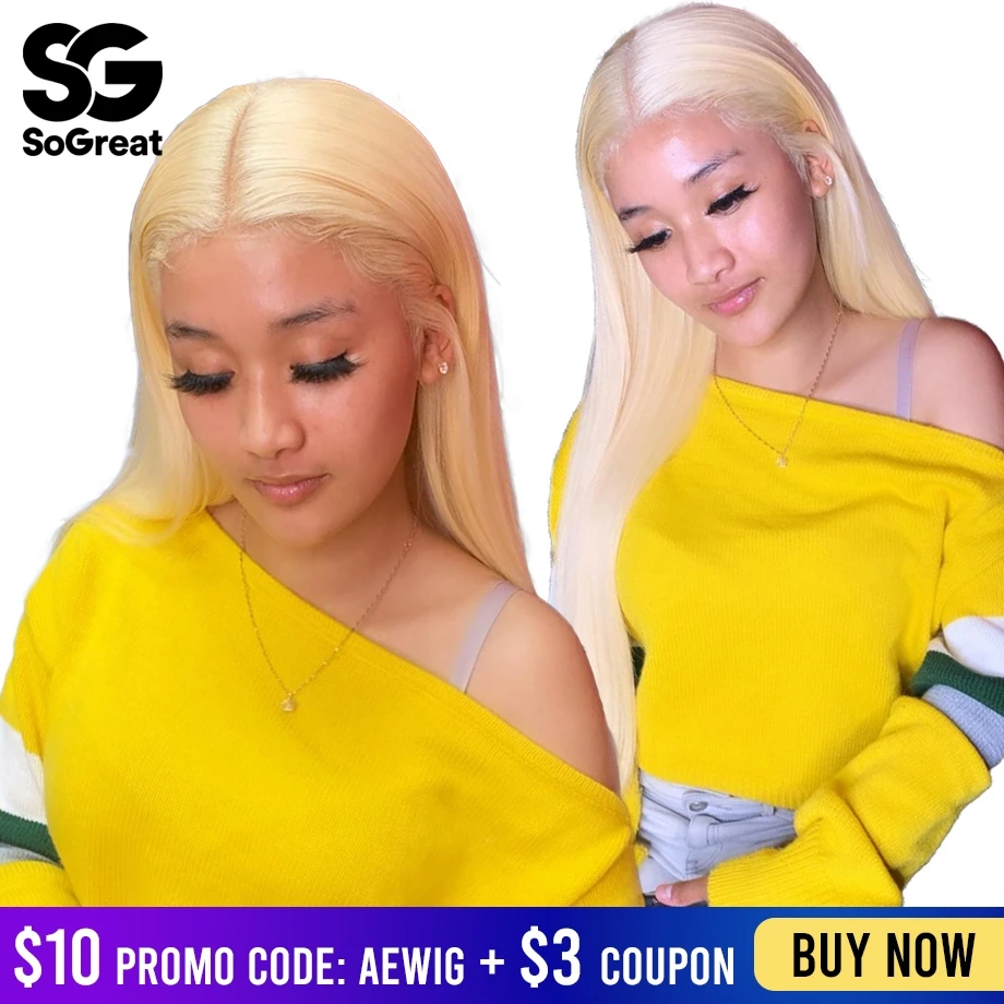 Honey Blonde 613�Brazilian Straight lace�front�human�hair�wigs Bob Wig Short�Long Colored Preplucked Remy Hair For�Black�Women
