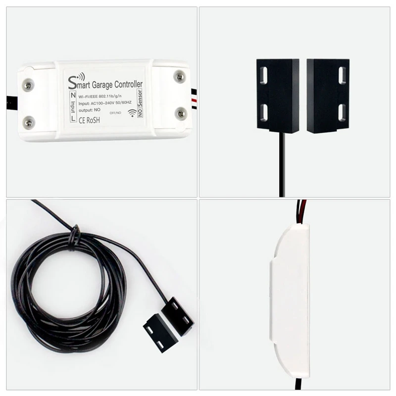 Топ-USB DC5V WiFi умный гаражный дверной контроллер приложение Vioce контрольный переключатель работает с Alexa Google Home и IFTT Smart Life Tuya Sma