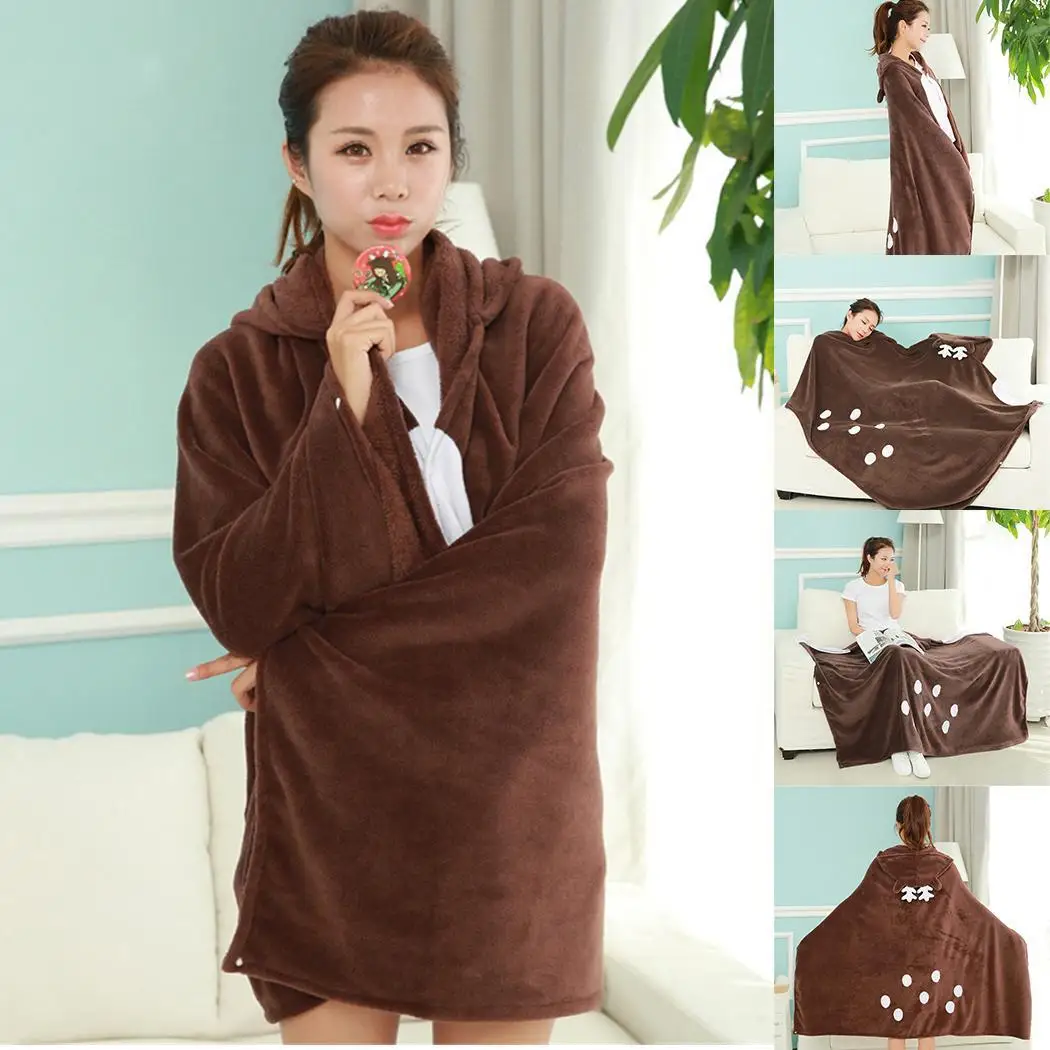 Fashion Soft Comfortable Cute Animal Print Home Warm Air Conditioning Blanket