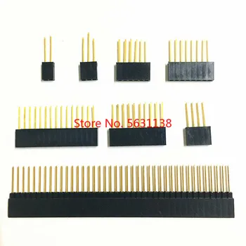 

2.54mm Single Row Female Long pins 11mm 15mm Breakaway PCB Board Pin Header socket Connector 1*2/3/4/6/8/10/15Pin For Arduino