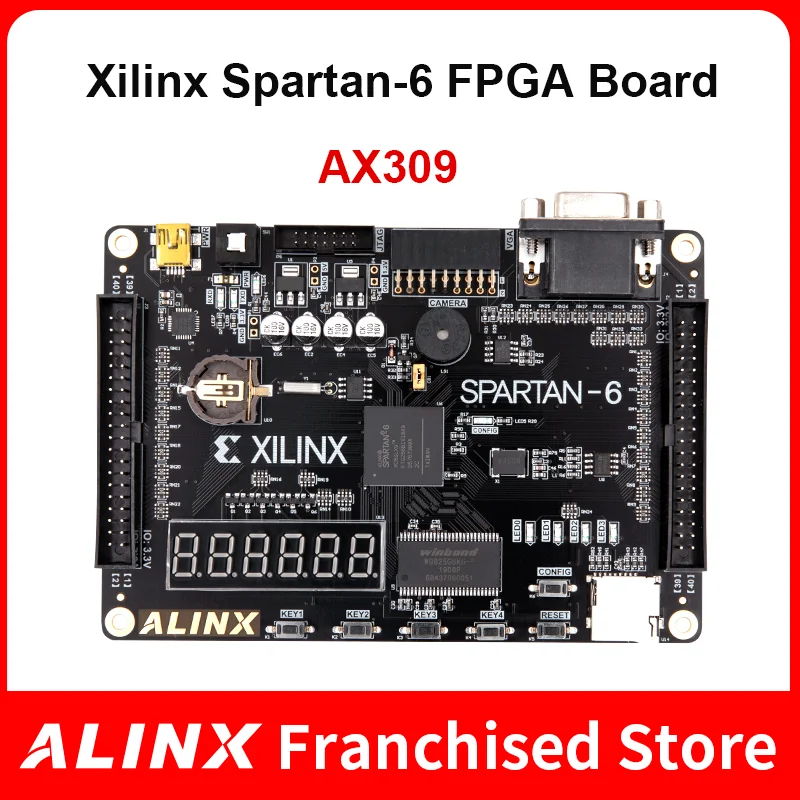 ALINX AX309: XILINX Spartan-6 XC6SLX9 FPGA макетная плата LX9 | Компьютеры и офис
