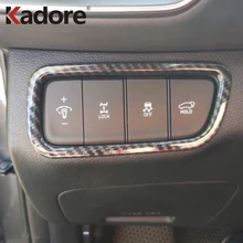 Для hyundai Santa Fe углеродное волокно, накладка на фары, накладка на переключатель, аксессуары для салона автомобиля, наклейка для стайлинга автомобиля