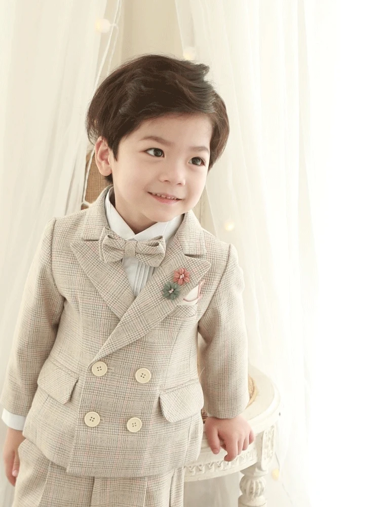 4PCS Little Boy Gentleman Suit