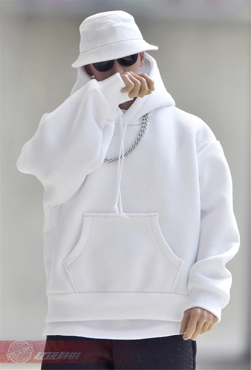 1/6 Action Figure Clothes Sweater Hoodie Fleeces Round Collar 1:6 Male 