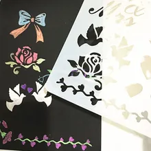 Окрашенные шаблоны темы инструмент кружева фигура ноги DIY окрашенный Шаблон Линейка вторая серия 20-выбранный