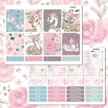 

3sheets/pack Lovely deer Label Decorative Sticker DIY Planner Diary Scrapbooking Album Stickers