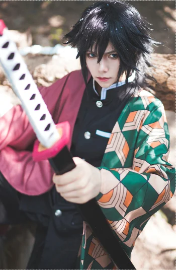 Аниме «Demon Slayer: Kimetsu no Yaiba» косплей костюм Cos Tomioka Giyuu косплей на Хэллоуин вечерние костюмы высокого качества для мужчин/женщин