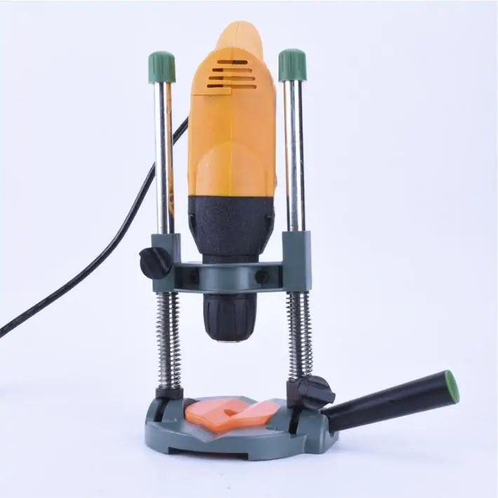 

Precision Drill Guide Pipe Drill Holder Stand Drilling Guide with Adjustable Angle and Removeable Handle DIY tool