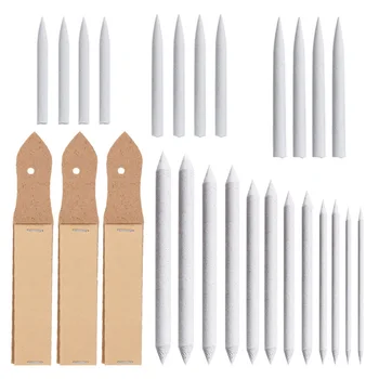 

27pcs Tortillions Paper Blending Stumps Stationery Portable Art Blenders Sandpaper Artist Charcoal Sketch Drawing Tools Students