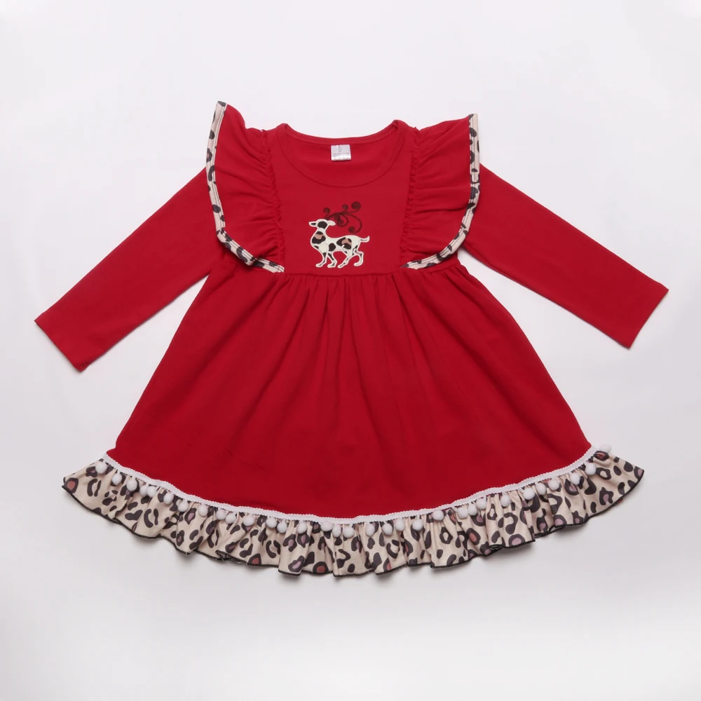 Зимнее платье; одежда с длинными рукавами для маленьких девочек; Изысканная детская одежда; повседневное осеннее платье