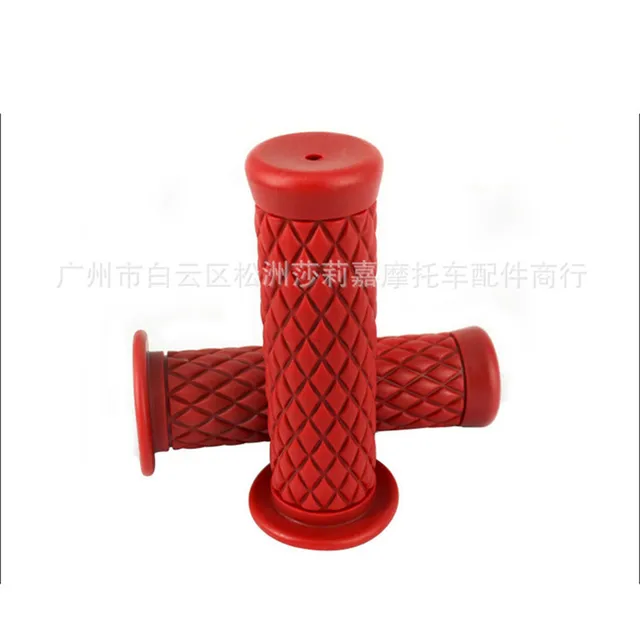 retro classic motorbike grips handle bar vintage scooter accessories for harley yamaha motorcycle handlebar cafe racer moto grip red