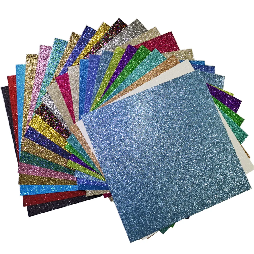 35 Sheets 12*12 300g Glitter Card Stock Diy Glitter Craft Paper Booklets  Invitation Card - Craft Paper - AliExpress