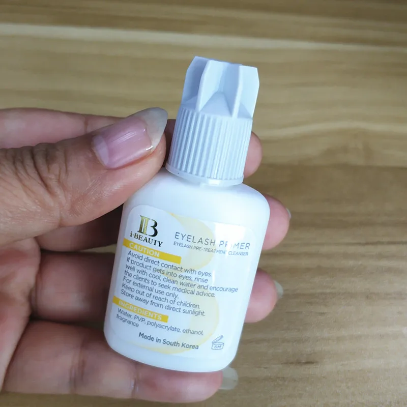 ibeauty Primer For Eyelash Extensions Glue Application Korea Professional Clear Primer Makeup Tool 15ml 10 bottles eyelash primer