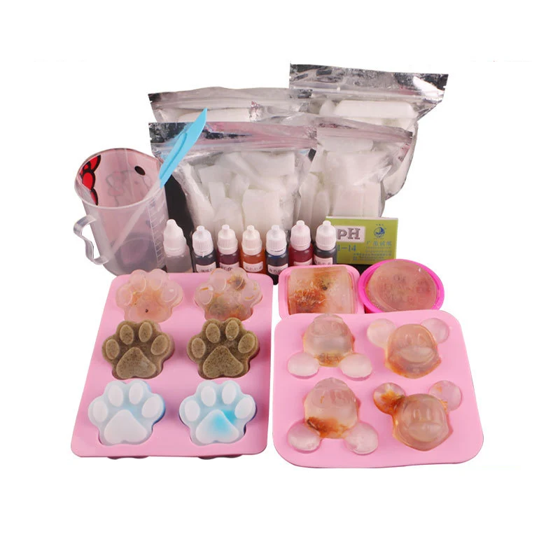 Plant DIY Material Package Transparent Milky White Sets Soap Mold Soap Making Must Have Base Christmas Wedding Gift LA437