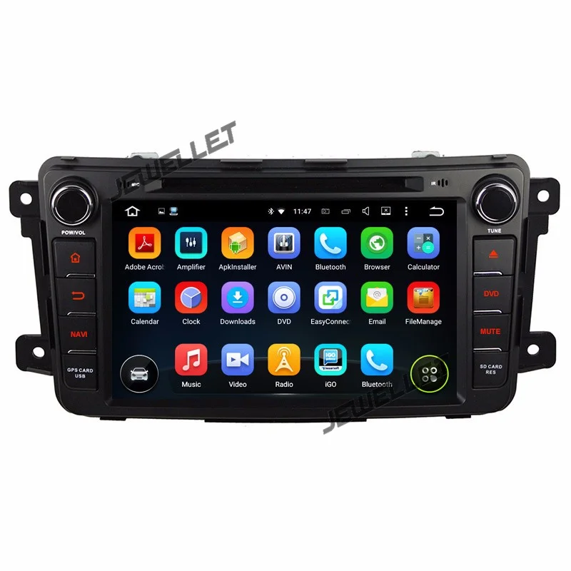 Excellent Quad core 1024*600 HD screen Android 9.0 Car DVD GPS radio Navigation for Mazda CX-9 2007-2015 with 4G/Wifi DVR OBD 1080P 4