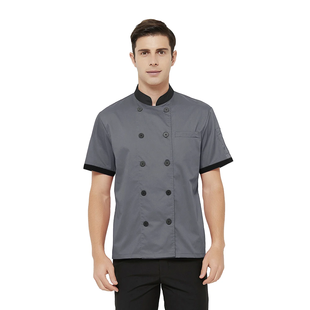 Short Sleeve Chef Jacket Breathable 