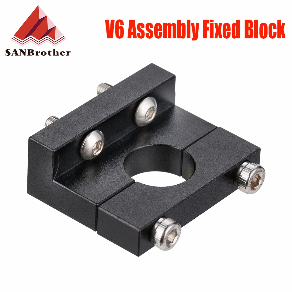 V6 to CR10 J-head Hotend Aluminium Bracket E3d V6 volcano Print Head Mounting Fixed Block for Ender-3 CR-10 Series Printer Parts e3dv6 volcano print head mounting fixed block v6 to cr10 j head hotend aluminium bracket for ender 3 cr 10 series printer parts