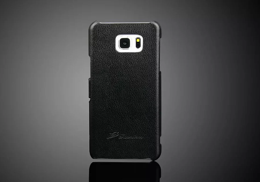 Новый 100% натуральная кожа флип чехол для Samsung Галактика Note5 брендовая