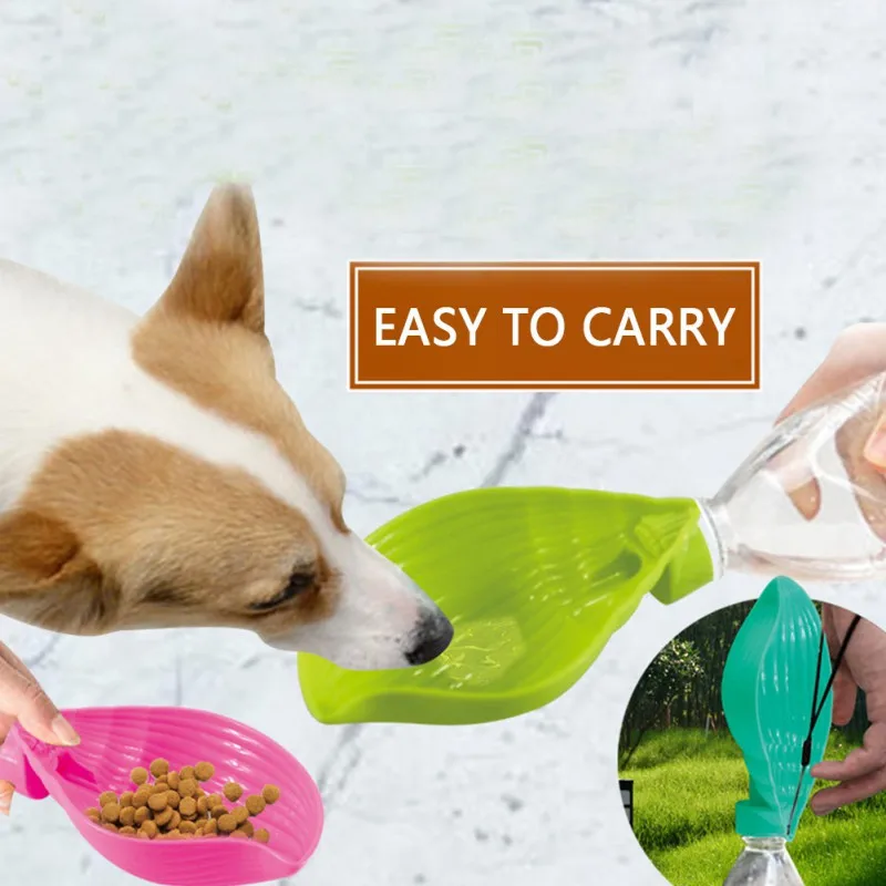 Pet Открытый Портативный аксессуары для бутылок воды в форме раковины дозатор напитков для собак