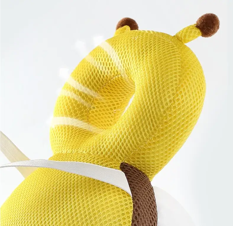 Herbabe/детская подушка для новорожденных; защитный коврик для головы с милым рисунком пчелы; детский подголовник для малышей; подушки для кормления шеи