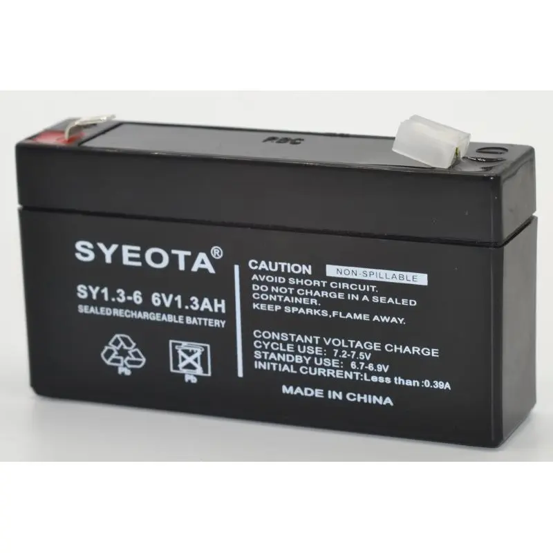 Привести Батарея 6В/1.3AH SY6V1.3-SY6V1.3 NP1.2-6 LC-R061R3 огня и оповещения о взломе