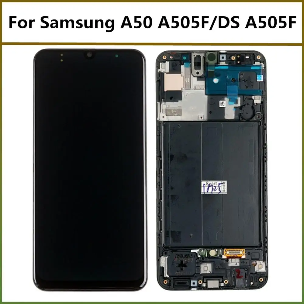 6,4 для samsung A50 ЖК-экран для samsung Galaxy A50 A505F/DS A505F A505FD A505 дисплей кодирующий преобразователь сенсорного экрана в сборе